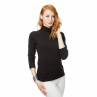Tričko se stojáčkem TAMARA / S - XL, černá