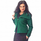 Zelené flaušové sáčko