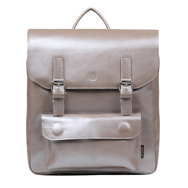 Kožený batoh béžovo-zlato-stříbrný (sleva z 3600,-)