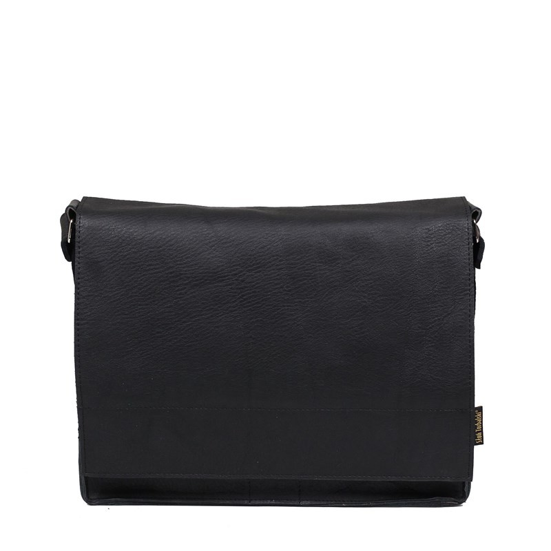 Kožená taška černá messenger