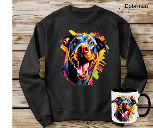Stylový set pro pejskaře,mikina a hrnek