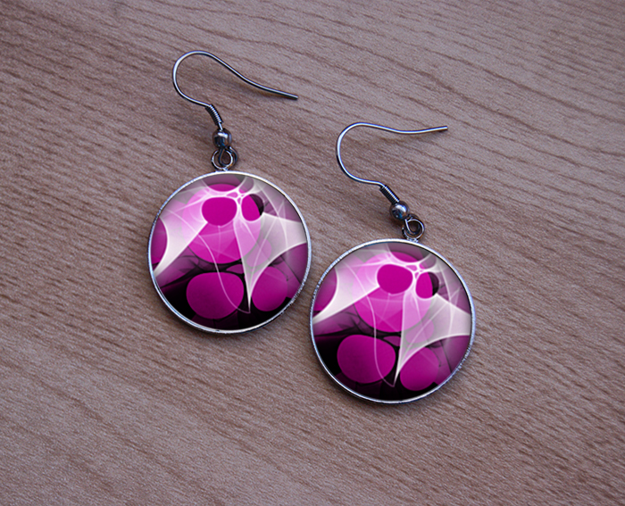 ANTIALERGICKÉ NÁUŠNIČKY - Fialová abstrakce