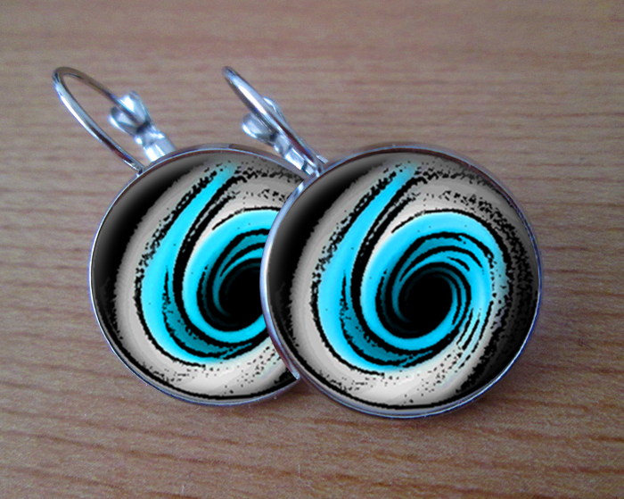 Blue hole -   Visací náušnice