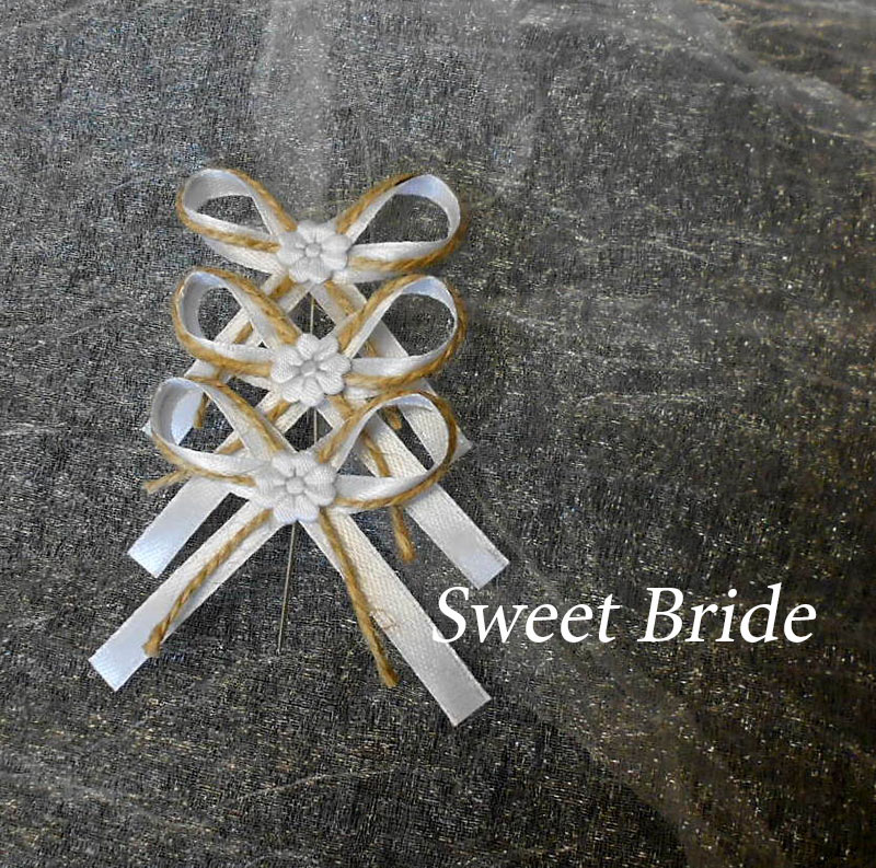 Vývazek rustikální bílý 28