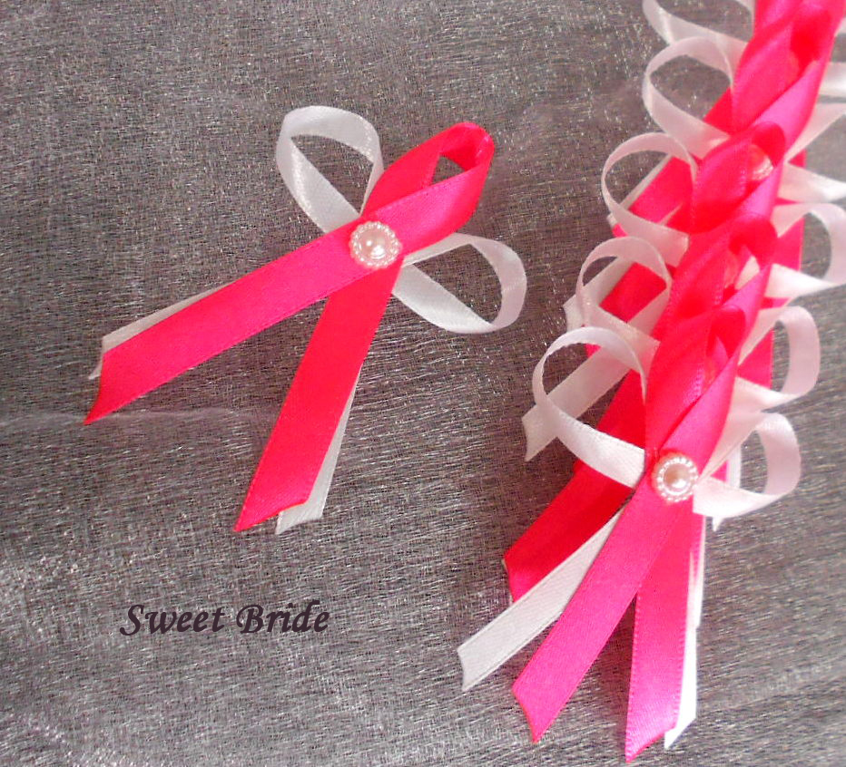 Vývazky růžové-fuchsiové malé 18