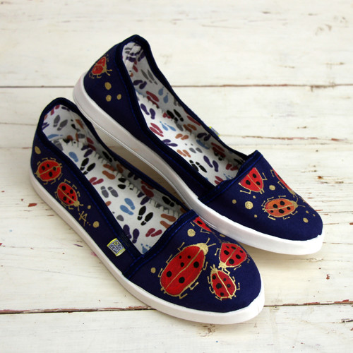 Beruškajdy-modrá- 40 SKLADEM, vel.35-40 na obj.