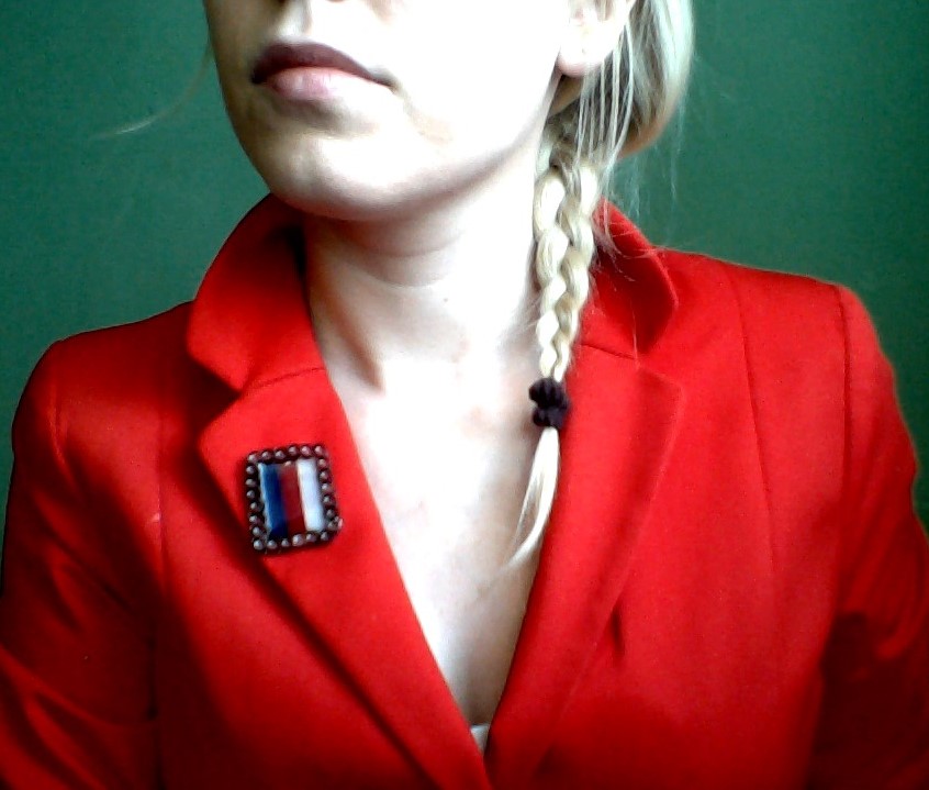 Brož Barbora - trikolora v černé