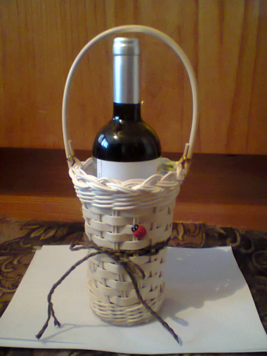 dárkový košík na víno