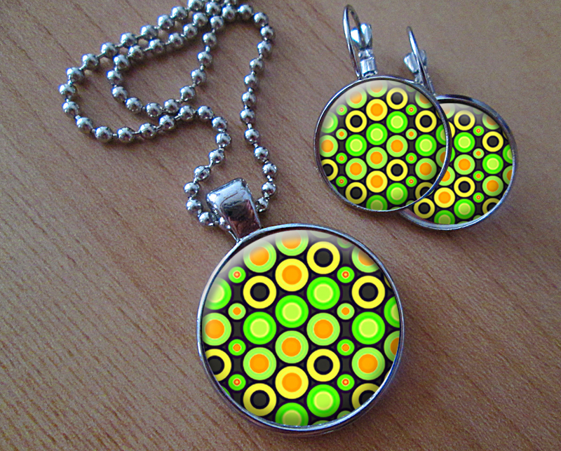 Fruity - Sada náušniček a přívěsku