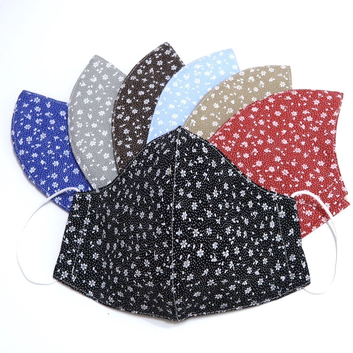 BAREVNÉ KYTIČKY -  textilní rouška 