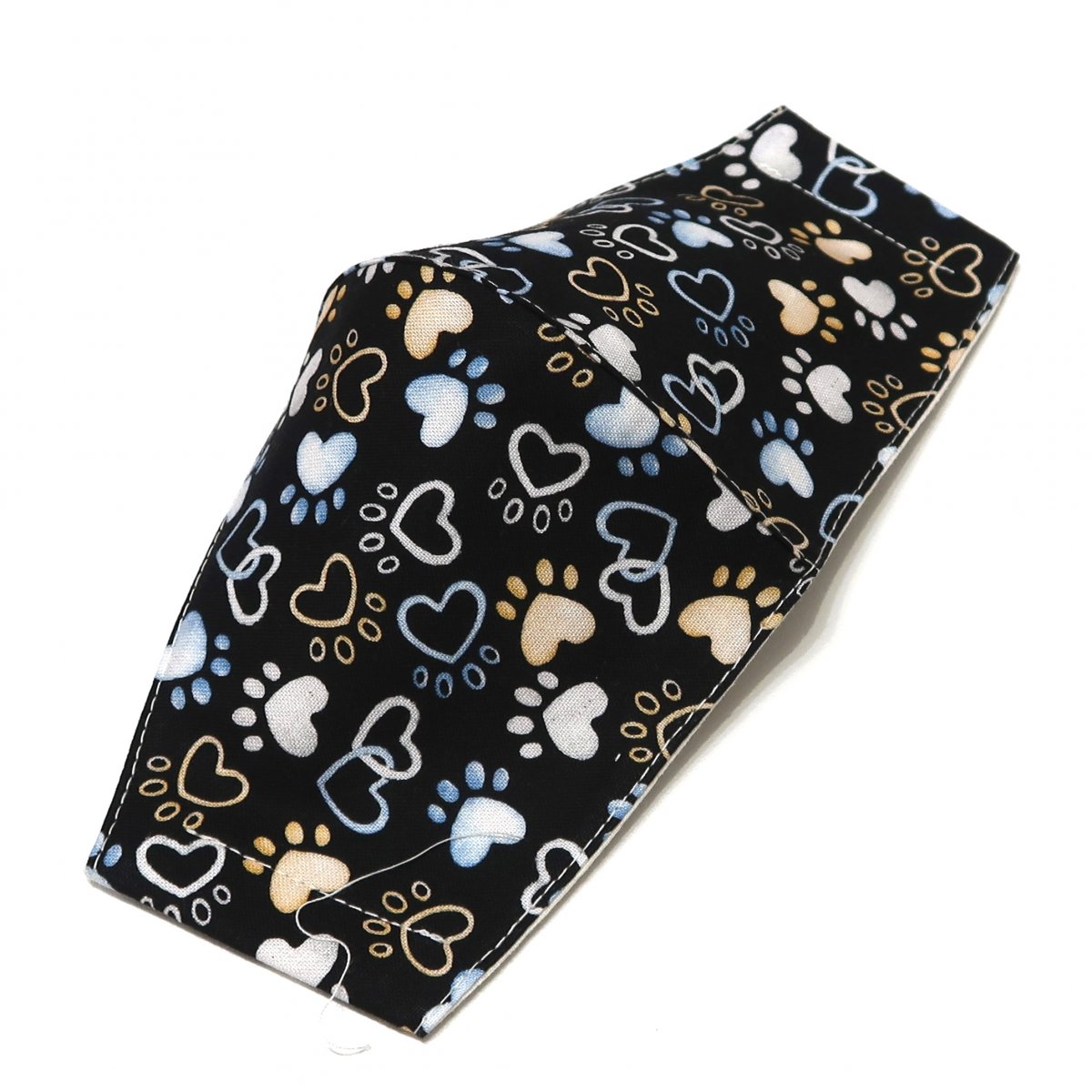 TLAPKY A SRDÍČKA -  textilní rouška 