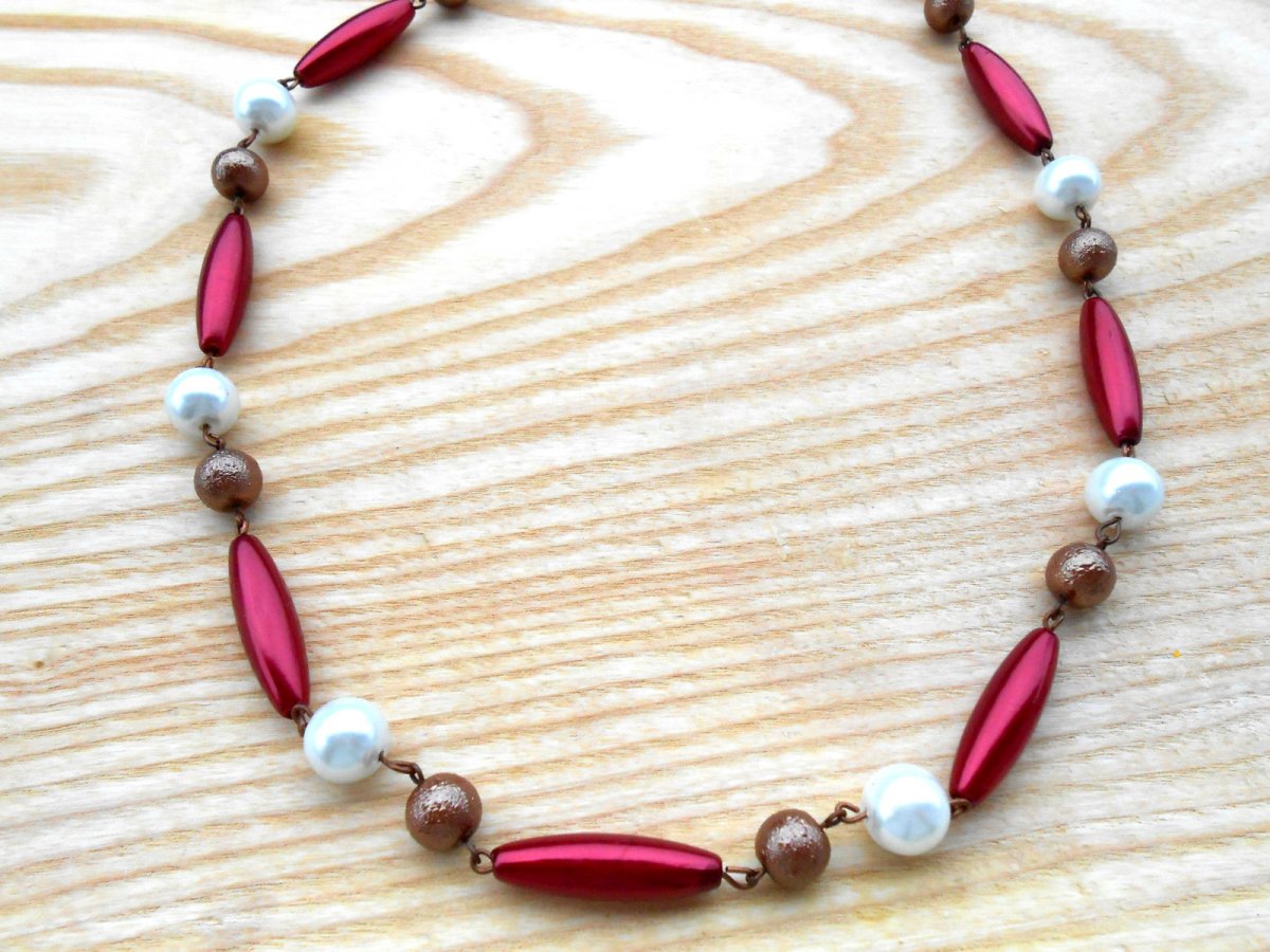 Náhrdelník a náušnice - komplet - výprodej (1314/15)