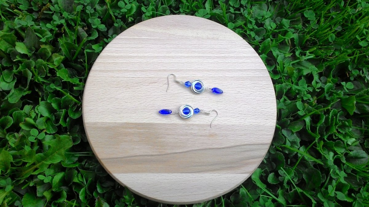 Náušnice - modrá je dobrá (1108/15)