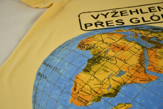 Tričko "Vyžehleno přes glóbus" - žluté - vel. M-XXL