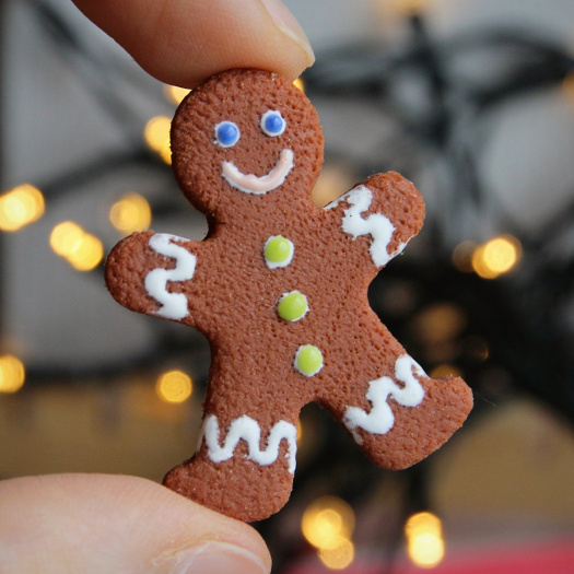 Perníkový fimo panáček, gingerman