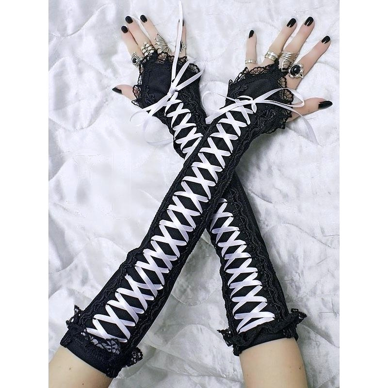 Dámské rukavice s korzet . šněrováním 0330