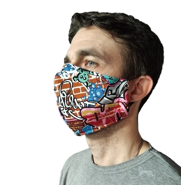Rouška unisex - vzor graffiti