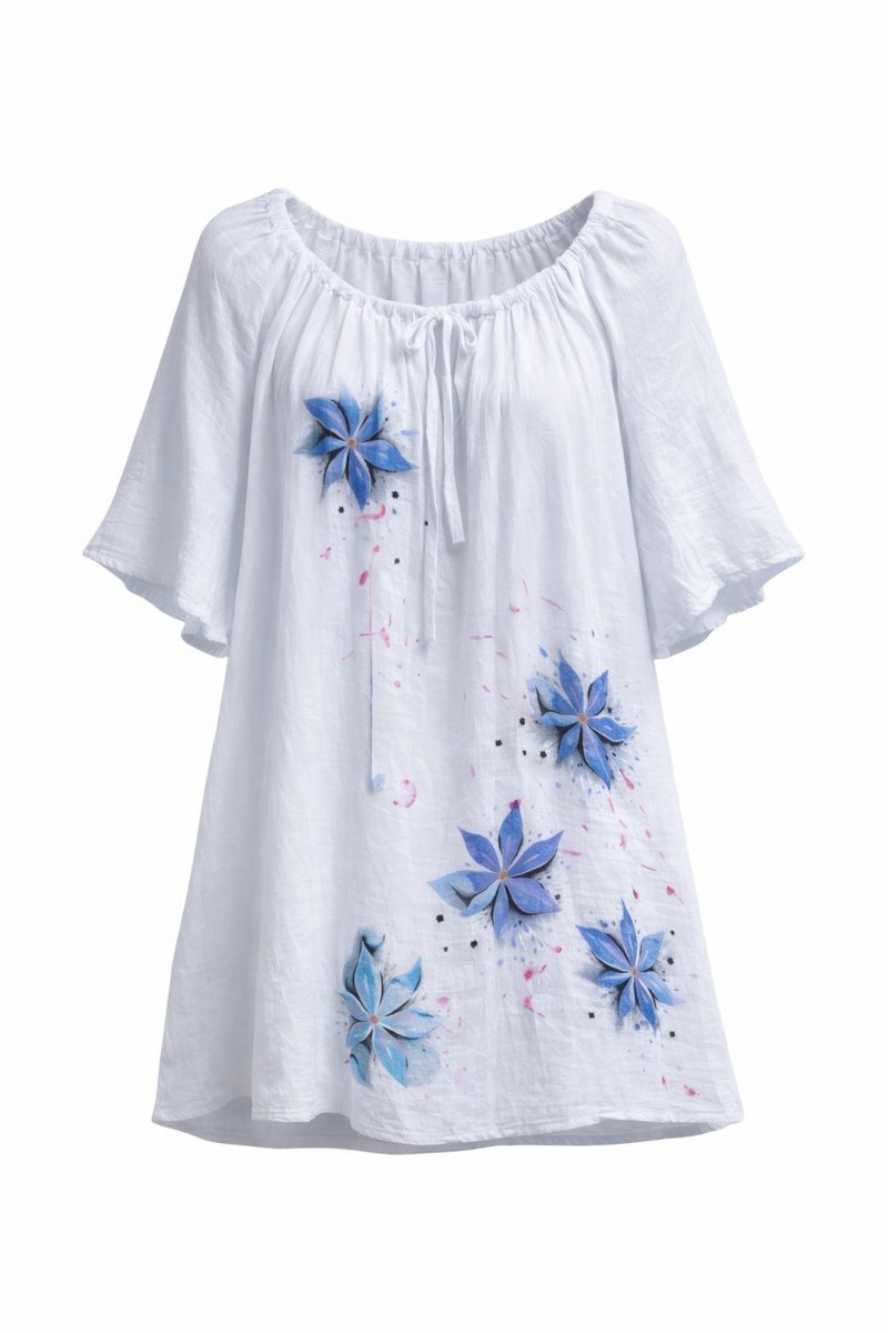 Halenka s květy 4XL, 5XL