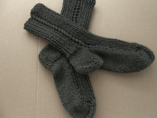 Ručně pletené ponožky s vlnou vel. 42-43