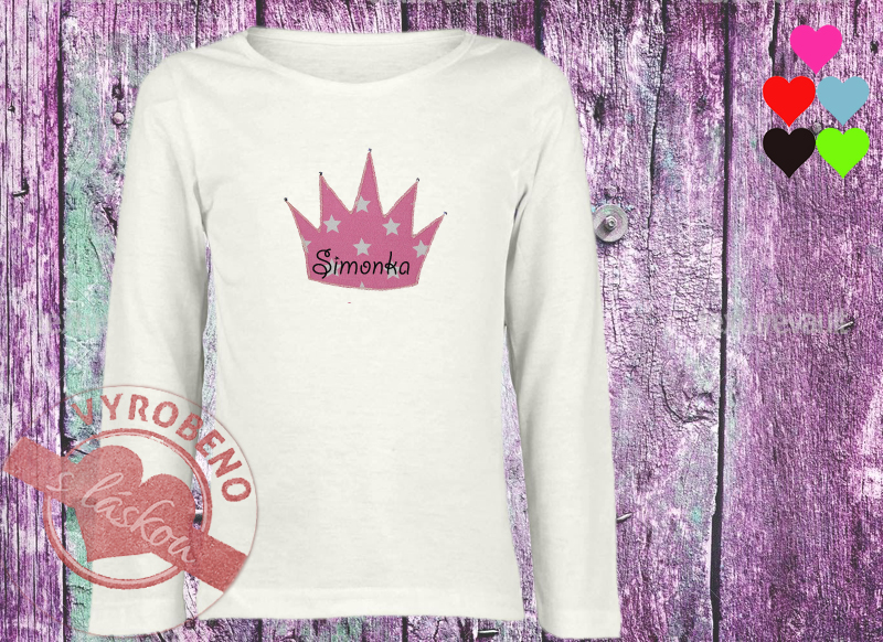Dívčí triko se jménem - malá princezna