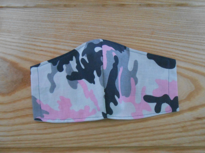 Rouška maskáčová růžová (282/20)