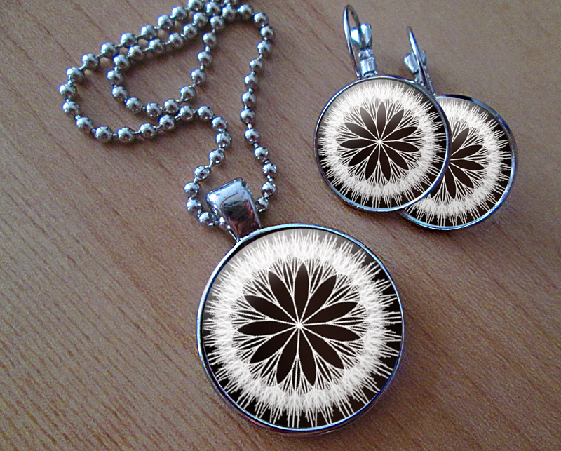 Sada náušniček a přívěsku 