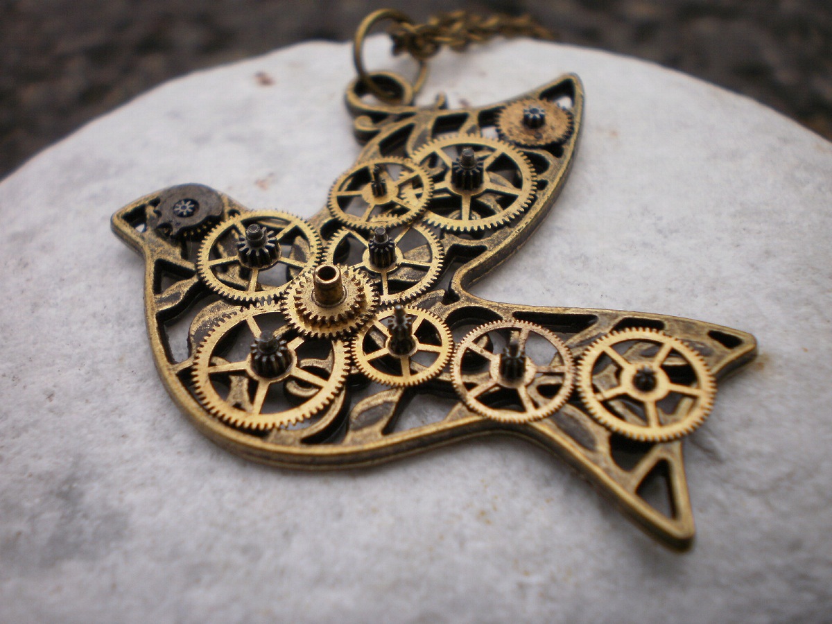 Steampunková holubička