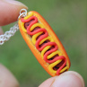 Hot dog, fimo náhrdelník