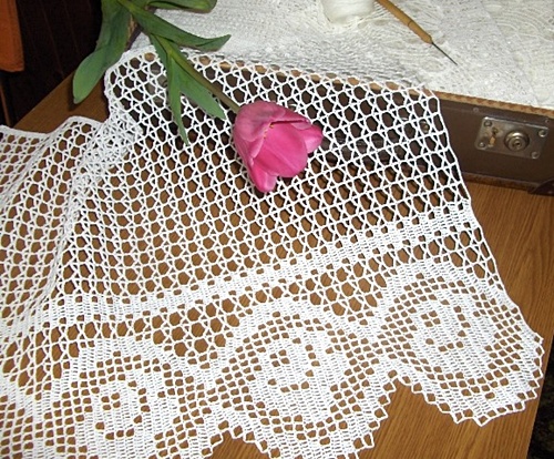 Růžičková záclonka...