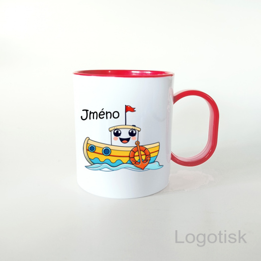 Plastový hrnek LODIČKA se jménem