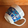 Porcelánový malovaný hrnek Jim – modrý