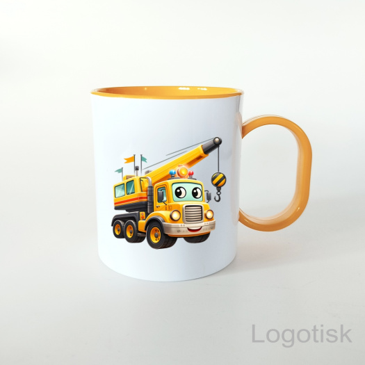 Plastový hrníček pro děti potisk JEŘÁB se jménem