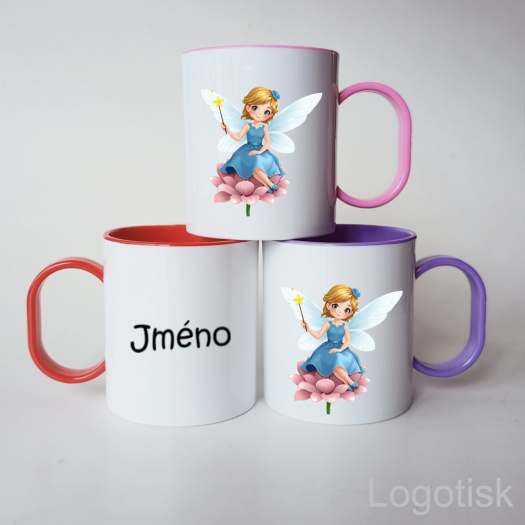Plastový hrnek potisk POHÁDKOVÁ VÍLA se jménem