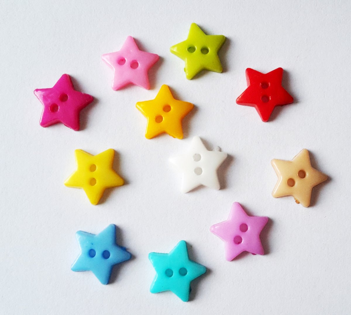 knoflík hvězdička 5ks  KNP0030