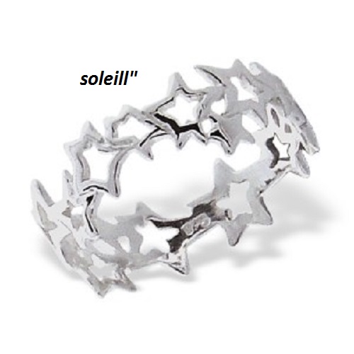 Stříbrný prstýnek "hvězdičky" , vel.57