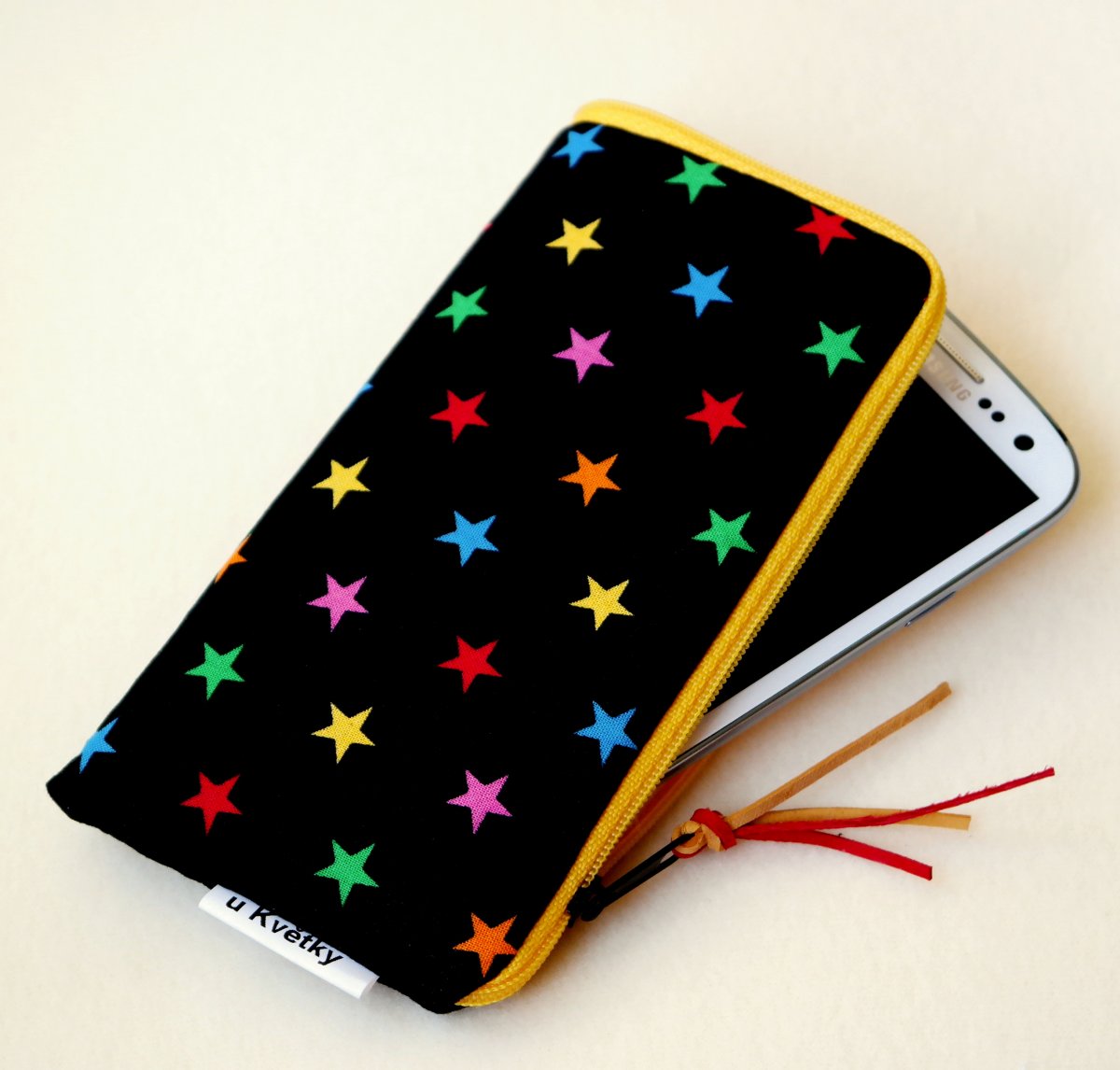 BAREVNÉ HVĚZDIČKY - obal na mobil