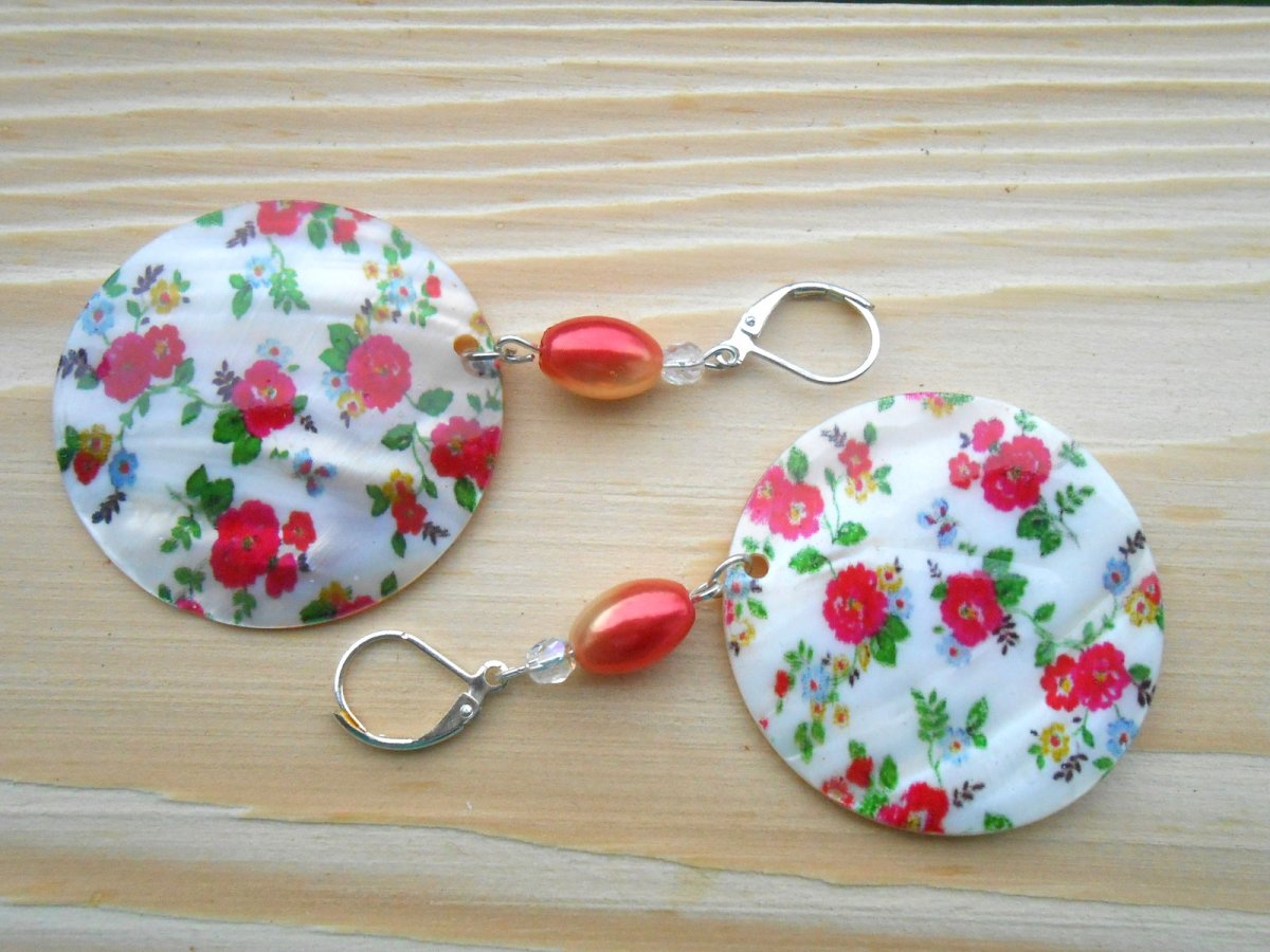 Náušnice perleť (1050/14)