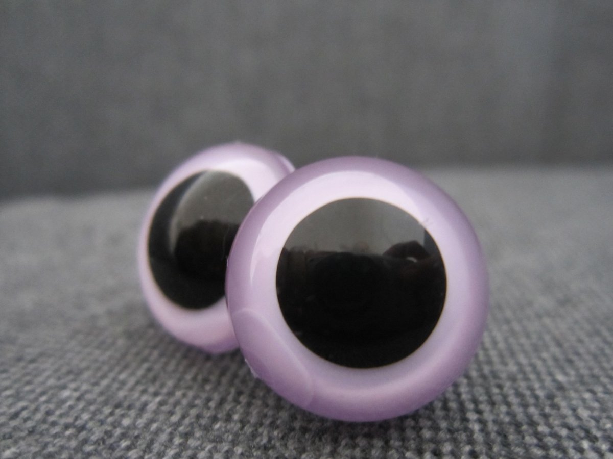 Bezpečnostní oči, světle fialová, 18mm 