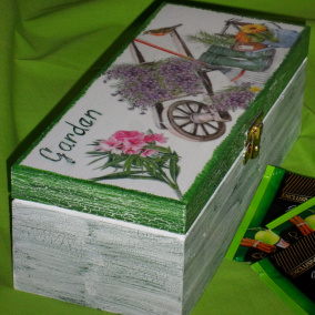 krabice na čaje - Garden