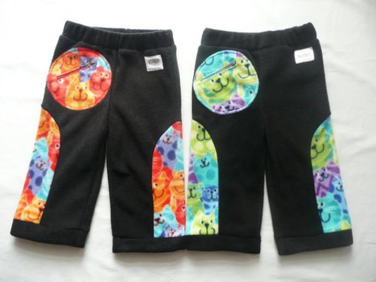 Cool tepláky s kočičáky (pro sourozence)