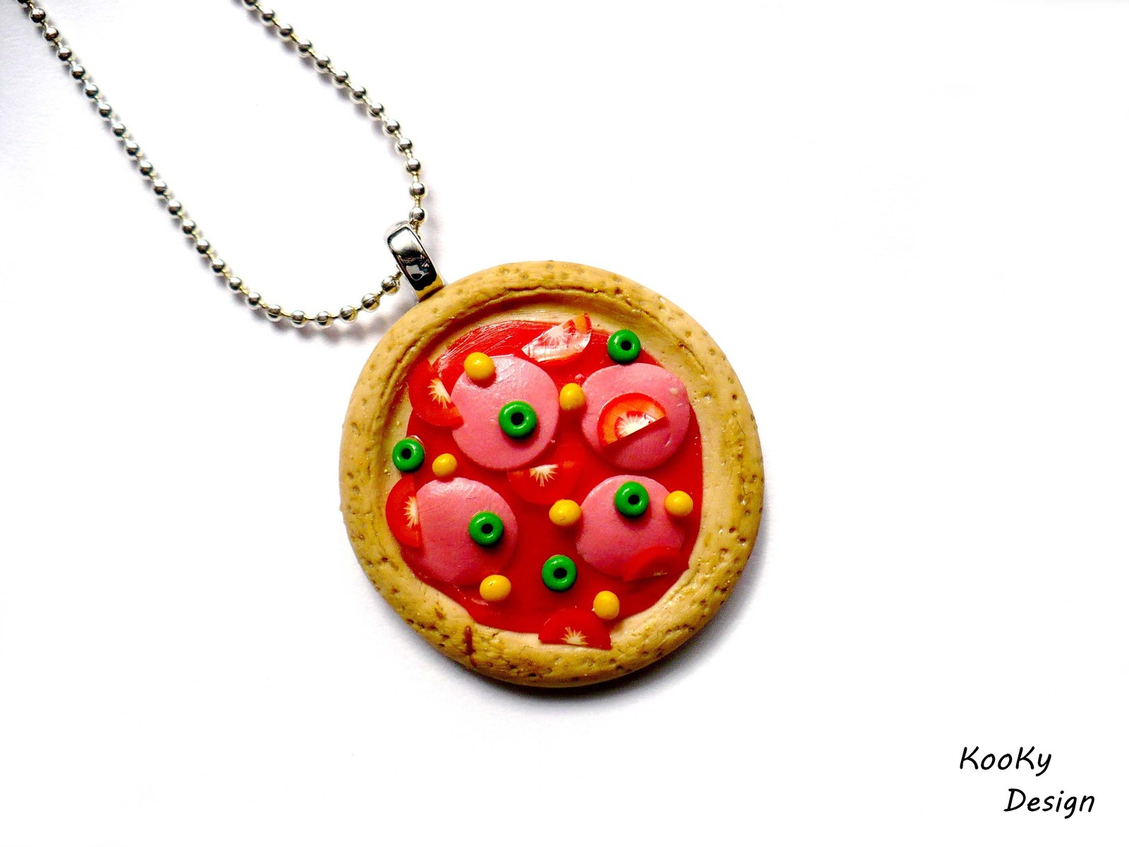 Náhrdelník pizza + pecičky zdarma