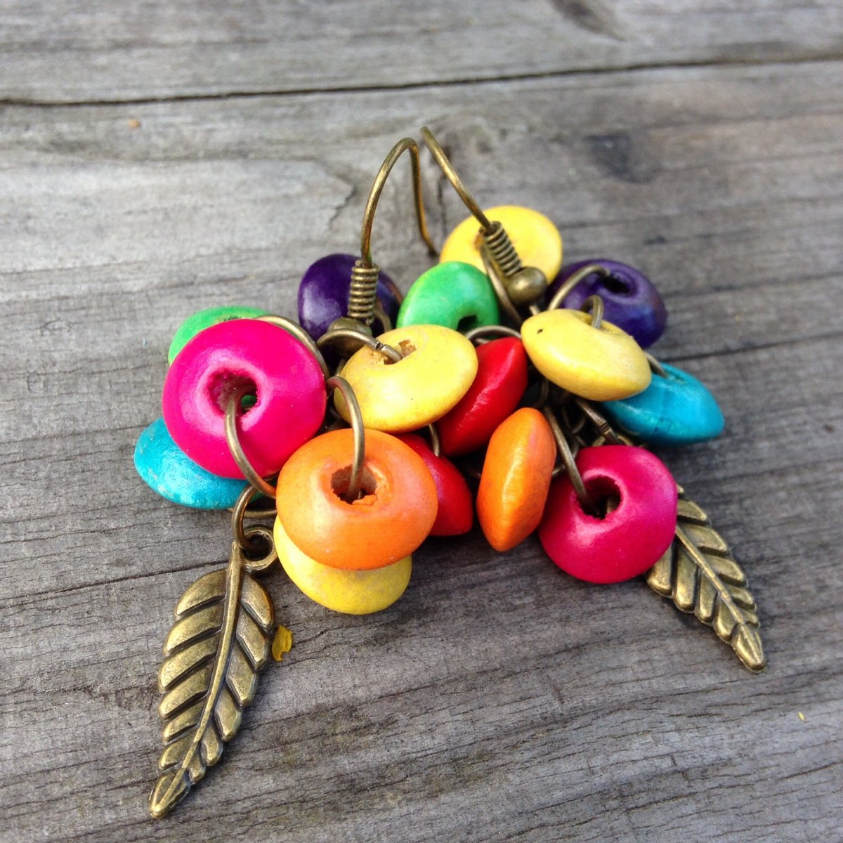 Lentilkové hrozny - náušnice