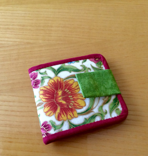 Peněženka s kytkami