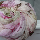Šál zlehka olivový- rose,180x90 cm