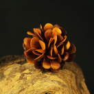 Romantický prstýnek LÍSTEČKÁČ PŘÍRODNÍ