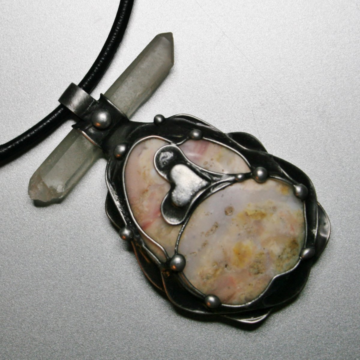 Síla lásky - růžový achát