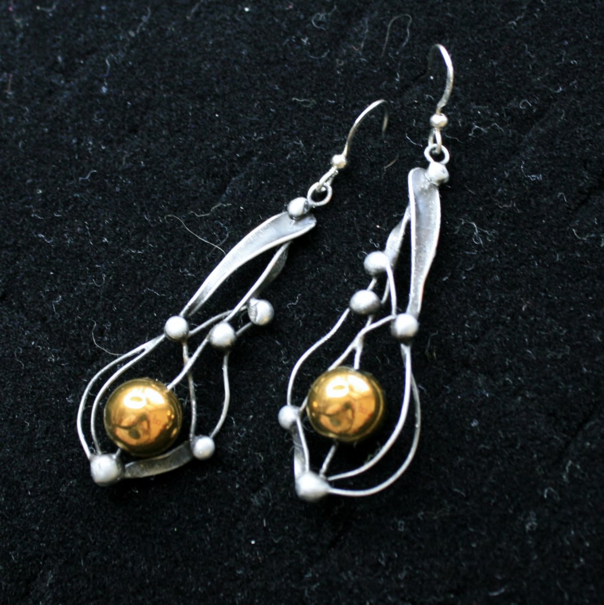 Náušnice - hematit