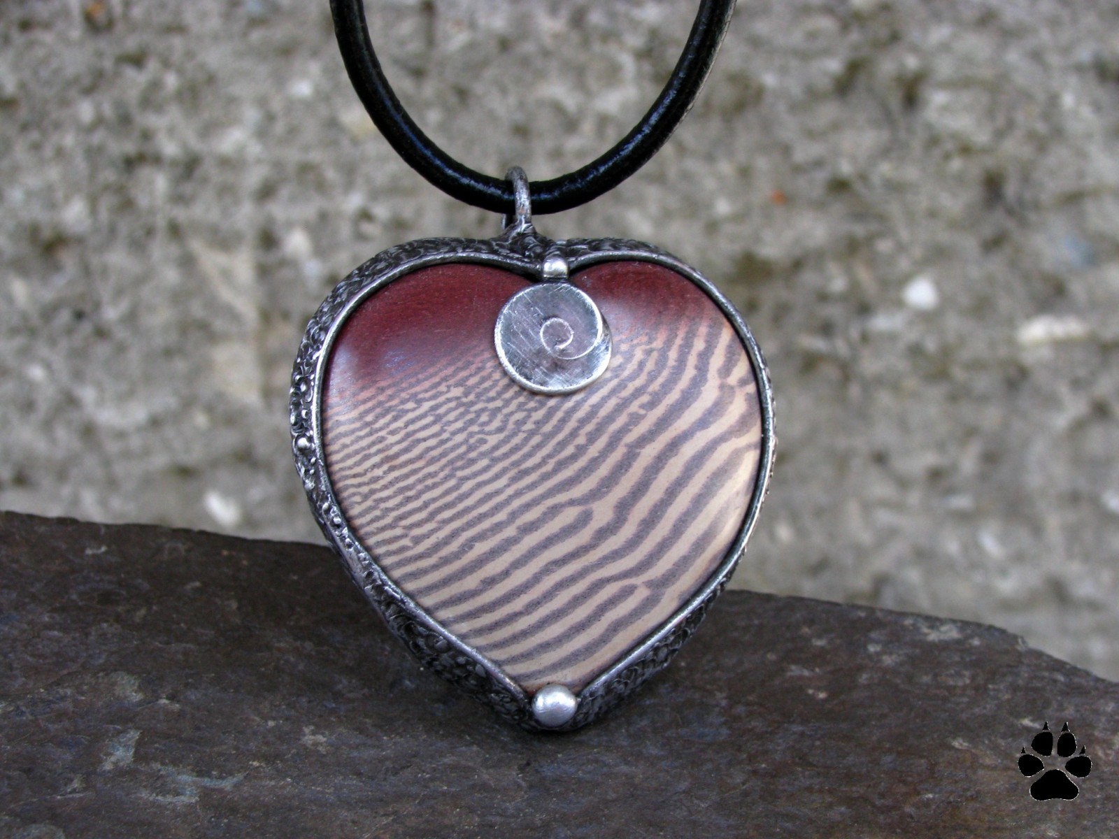 SRDCE - jaspis zebra 