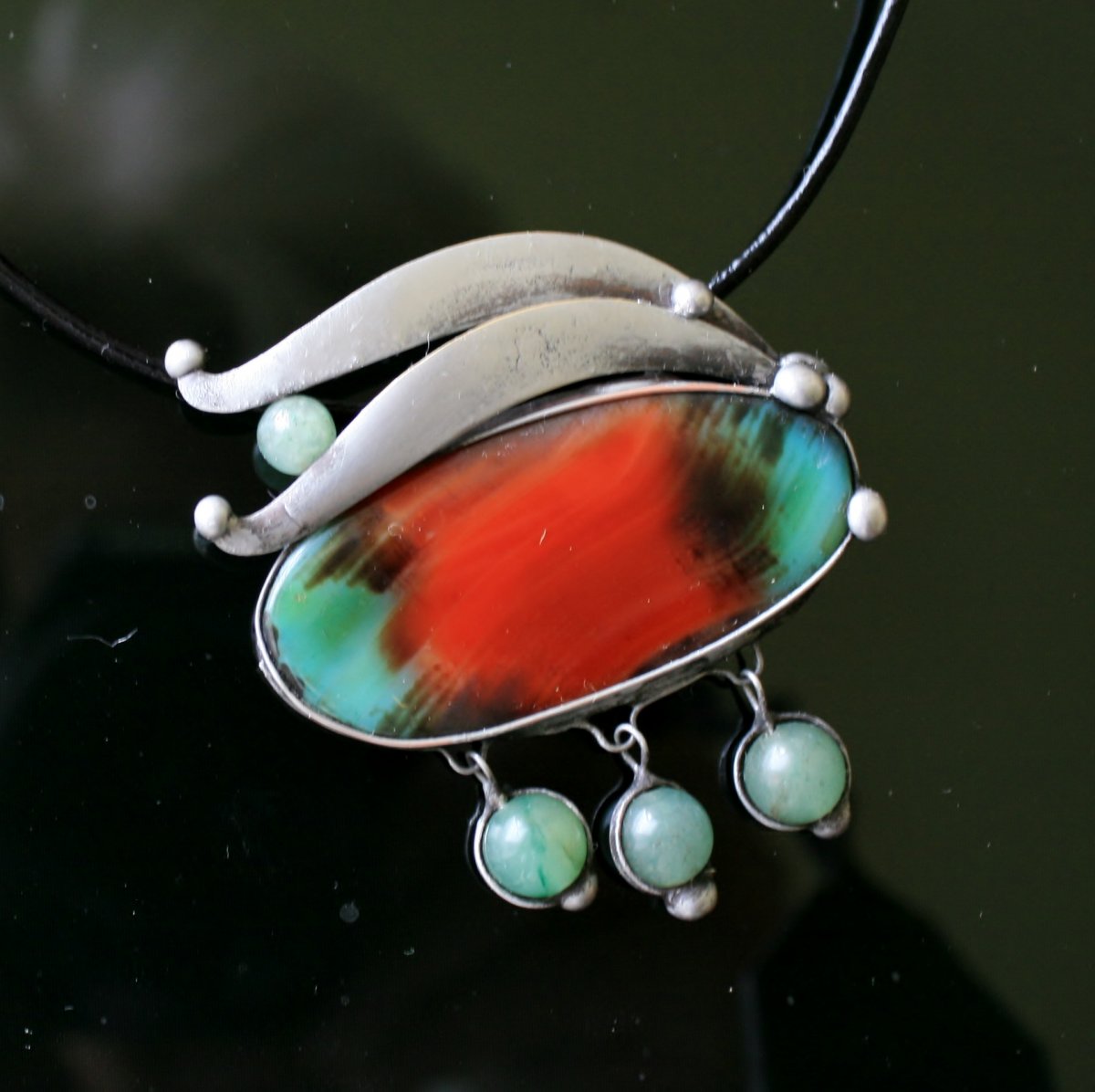 Kontrasty - achát, avanturín 