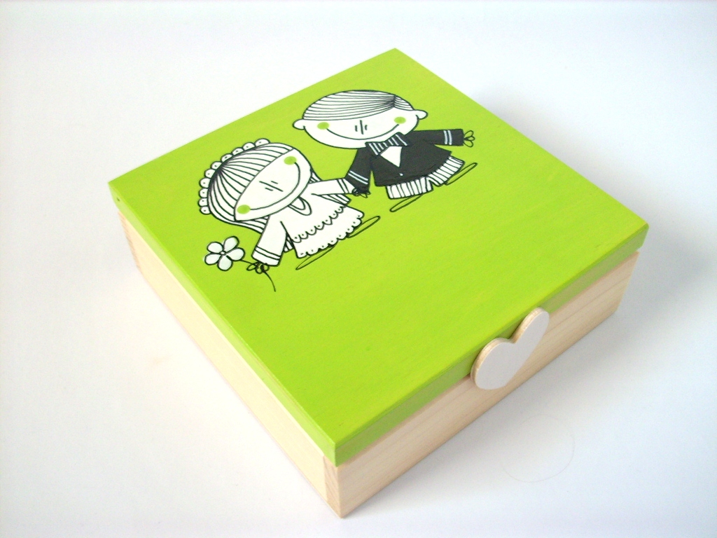 Svatební krabička se jmény na přání... no.365